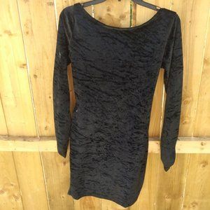 Maggie Lawrence black velvet low back dress